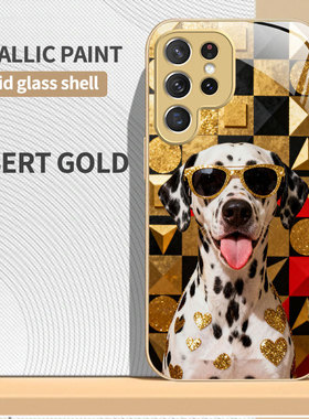 A56苹果17男SamsungS25+三星S26ultra手机壳23加S24fe小狗22u猫咪54玻璃case55适用16plus女21狗15高颜值20猫