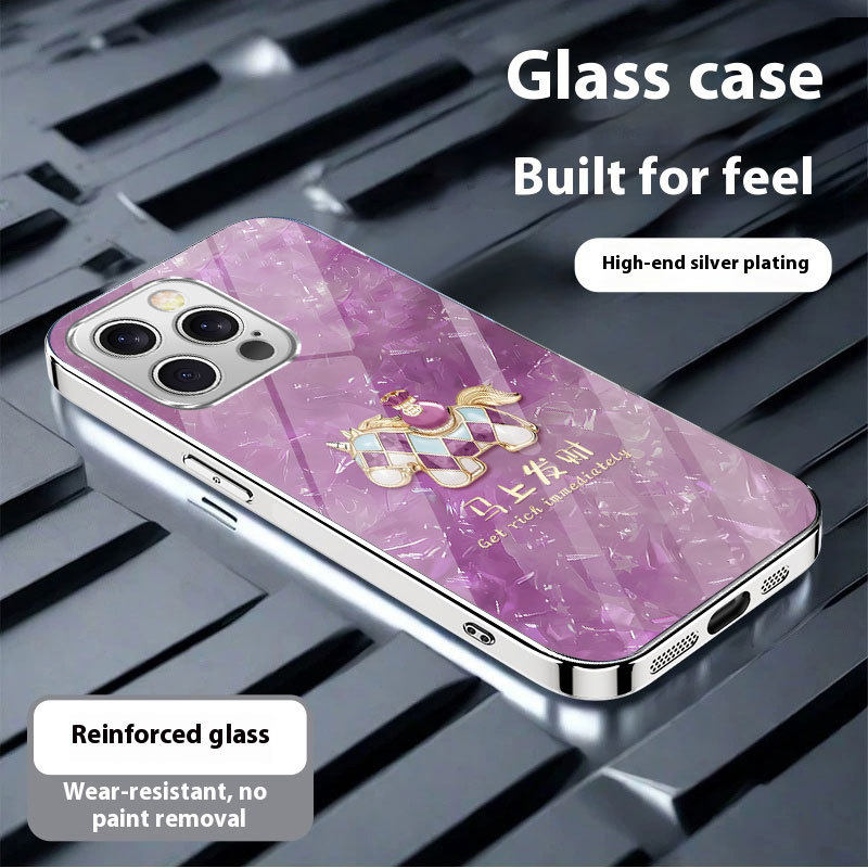 14plus苹果17SamsungS25FE三星S23u手机壳A56加S24ultra女22马年54玻璃53case34适用52发财21+新年16过年2026