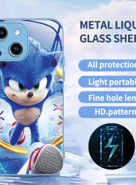 A56苹果17SamsungS25三星S23ultra手机壳21加24fe刺猬索尼克22u男54玻璃53case55适用16plus女20+15动漫Sonic