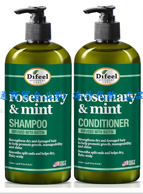 Difeel Rosemary Mint Hair Strengthening Shampoo Conditioner