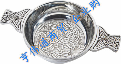 Wentworth Pewter - Standard Celtic Circle Pewter Quaich W