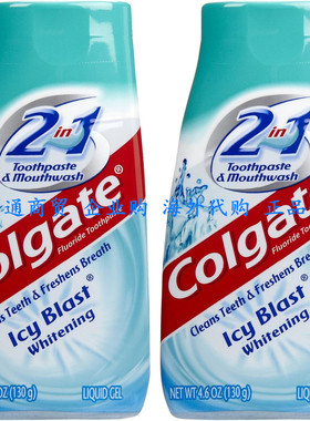 Colgate 2 in 1 Toothpaste & Mouthwash, Whitening Icy Blast
