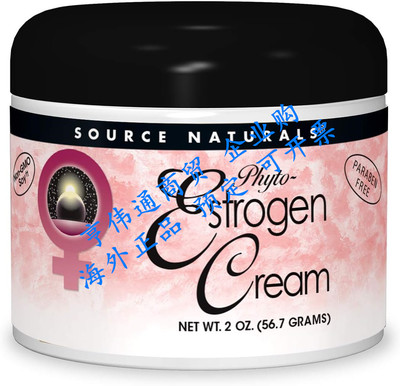 Source Naturals Phyto-Estrogen Cream, Paraben-Free - 2 oz