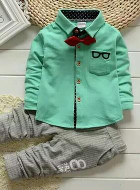 shirt autumn clothing set newborn baby boy clothes kids