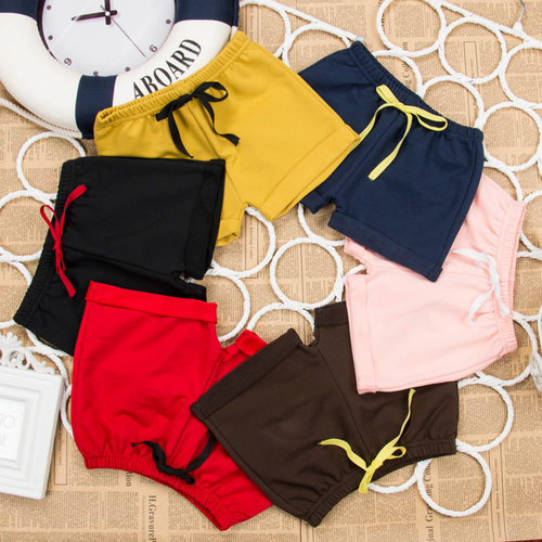 Summer children's cotton hot trousers baby outside wear shor