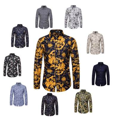 外贸衬衫Men s Shirts Korean men slim long sleeve dress Shirt