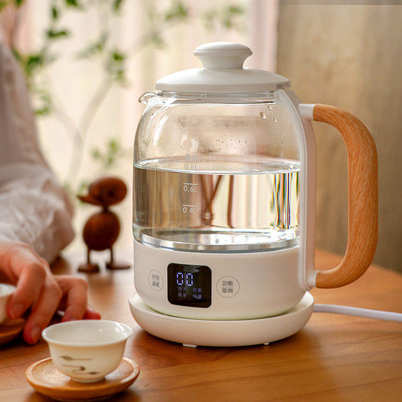 小熊煮茶器黑茶煮茶壶家用蒸茶器办公室小型普洱泡茶壶玻璃养生壶