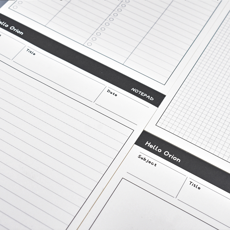 B5简约可撕拍纸本草稿本空白加厚会议记录大号绘画计划打卡便签本