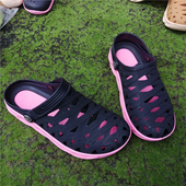 越南橡胶凉鞋 网红 平底编织包头罗马镂空百搭凉拖鞋 女温突夏季 新款