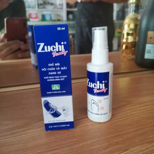 越南正品日本Zuchi清新止汗足部喷雾50ml止痒脱皮 去脚汗臭气喷剂