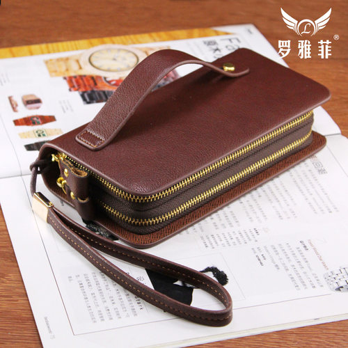 拉链青年休闲风手拿包新款正品