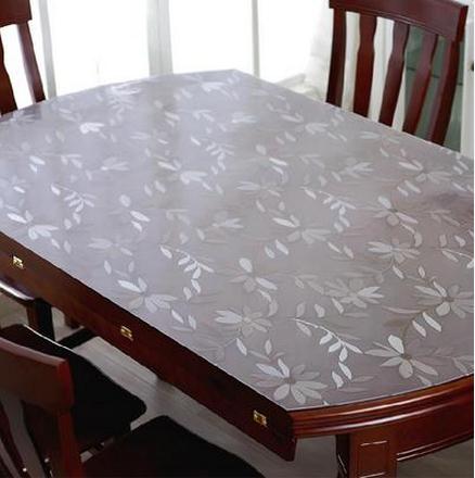 伸缩折叠椭圆形透明水晶板软玻璃