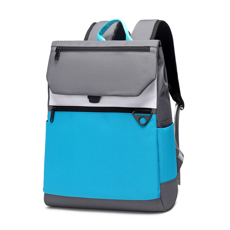 双肩包女2021款高中初中学生书包男时尚15寸电脑包可一件代发