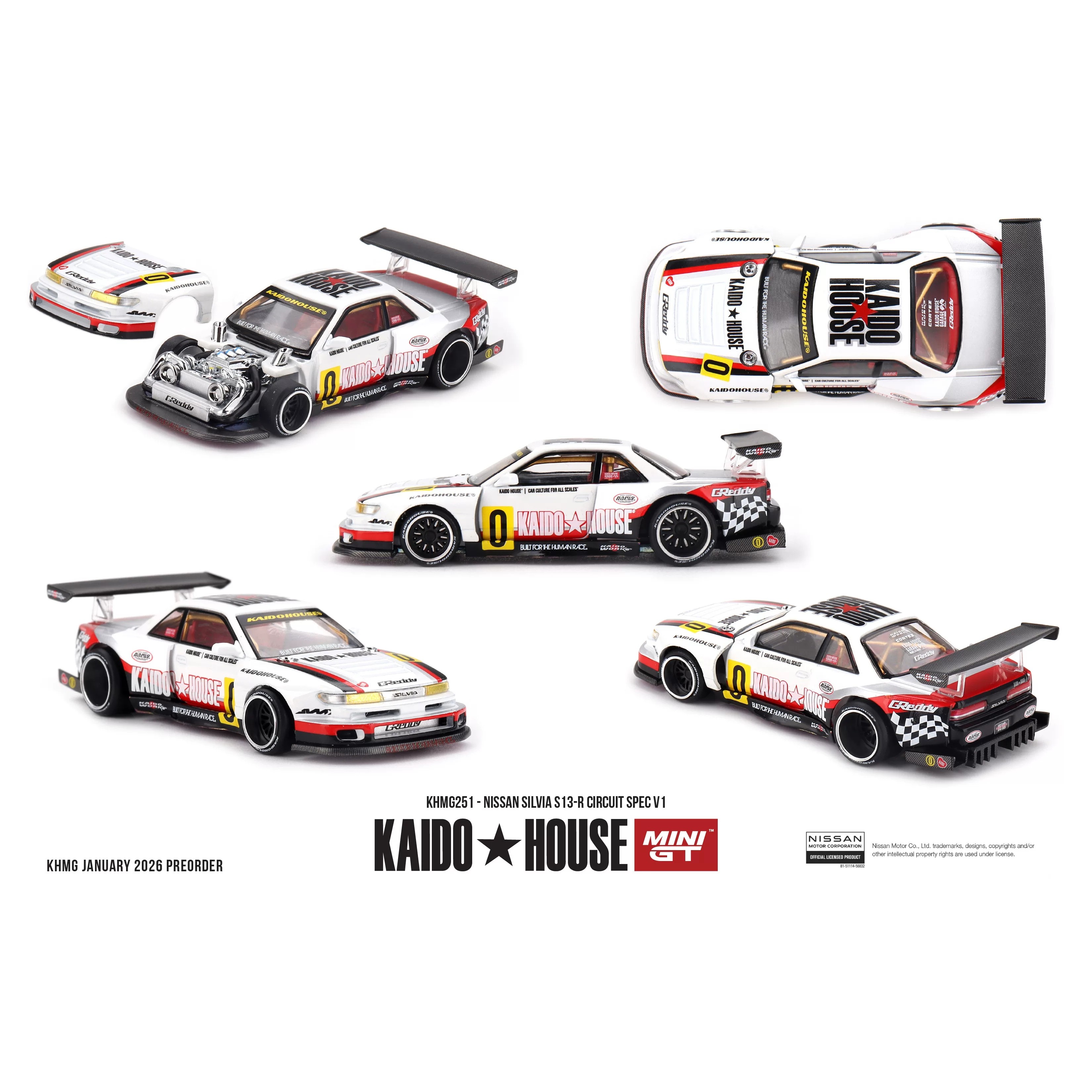 【匠擎预售】Kaido House1:64 Nissan SilviaS13-R 白色 汽车模型,模玩/动漫/周边/娃圈三坑/桌游,火车/摩托/汽车模型,淘宝优惠券,粉丝福利购,淘宝优惠卷