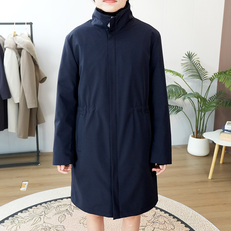 男士冬季整貂内胆保暖派克服