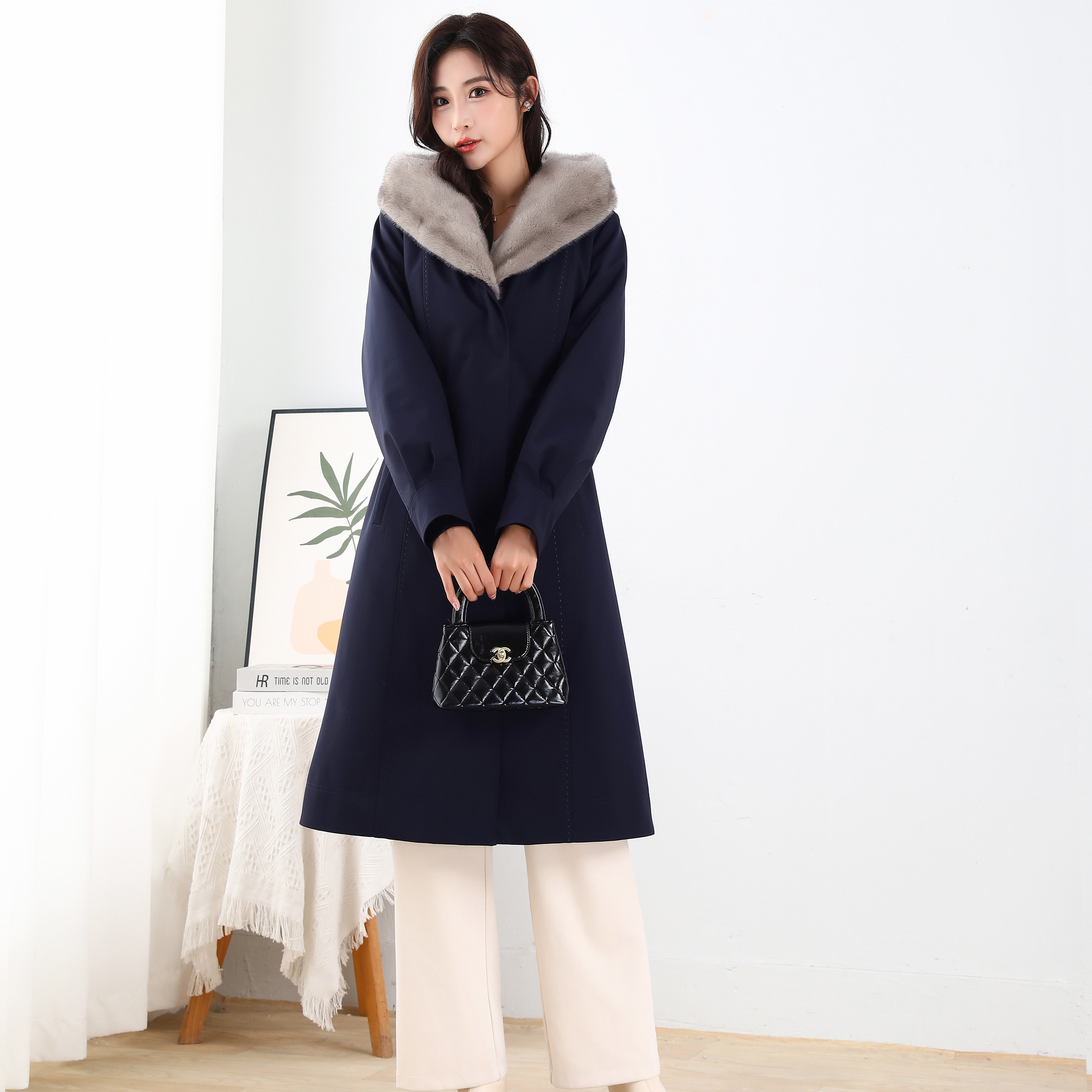 加厚派克弹力皮草高端可拆卸