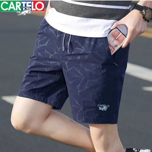 Cartelo鳄鱼短裤男夏季宽松潮流