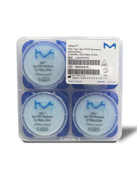 LSWG04700疏水PTFE微孔滤膜 millipore密理博Mitex 5um白色网格