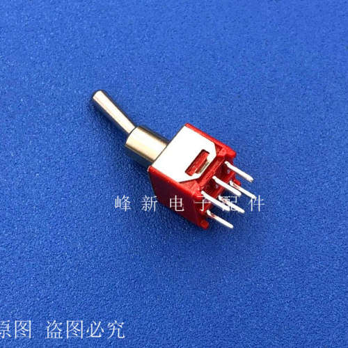 1A250V 3A120V进口台湾双排2档6脚Q22钮子开关摇头臂拨动开关2路