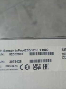 梅特勒电极lnpro4260/120/PT1000 52002987 59907065议价