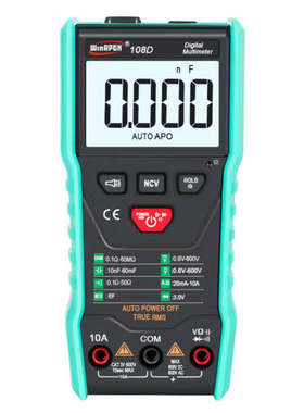 WinAPEX 108D智能傻瓜一键测数 万用表 迷你小巧便捷功能全手电筒