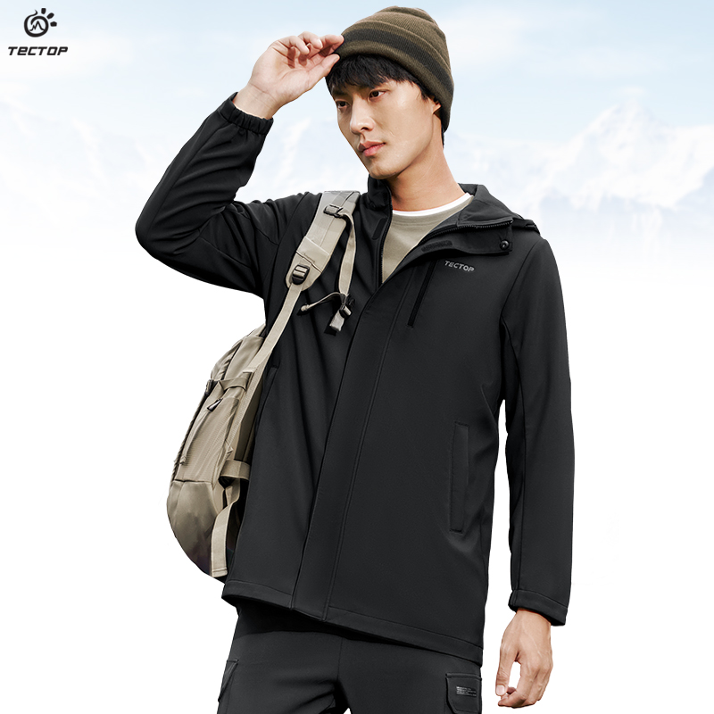 探拓软壳衣防风保暖防水休闲外套