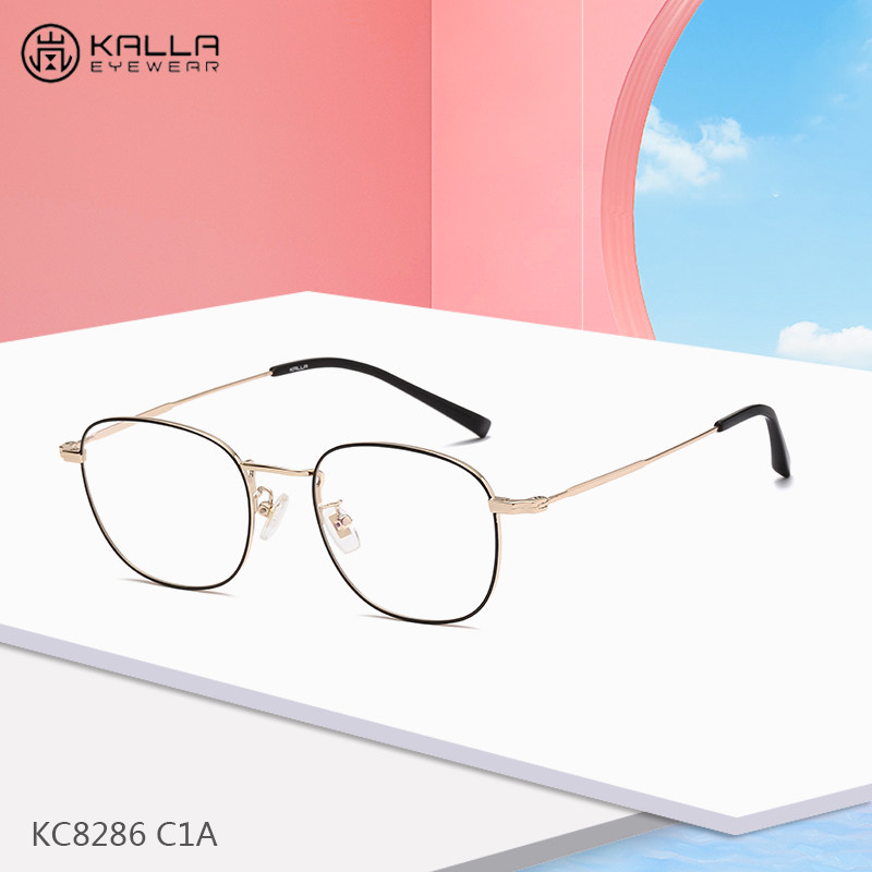 kalla眼镜框镜架防蓝光防辐射男女可配度数镜片潮大脸显瘦 kc8286