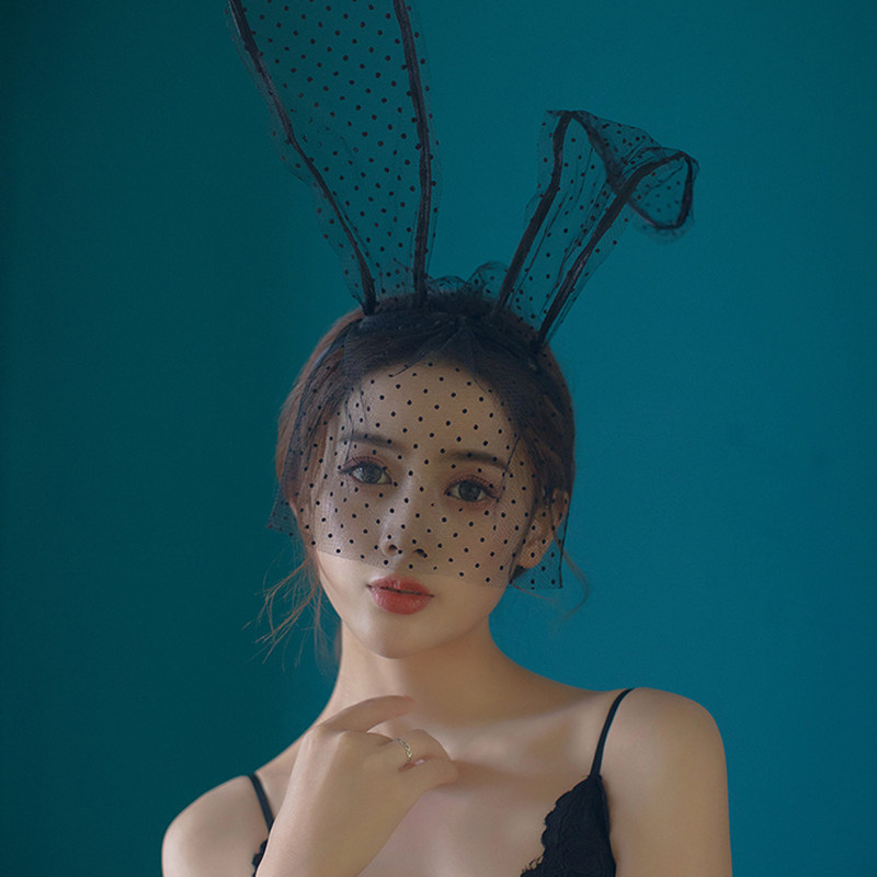 网红主播发卡女蕾丝长兔耳朵发箍cos兔女郎头箍性感直播化妆头饰,饰品/流行首饰/时尚饰品新,发饰,淘宝优惠券,粉丝福利购,淘宝优惠卷