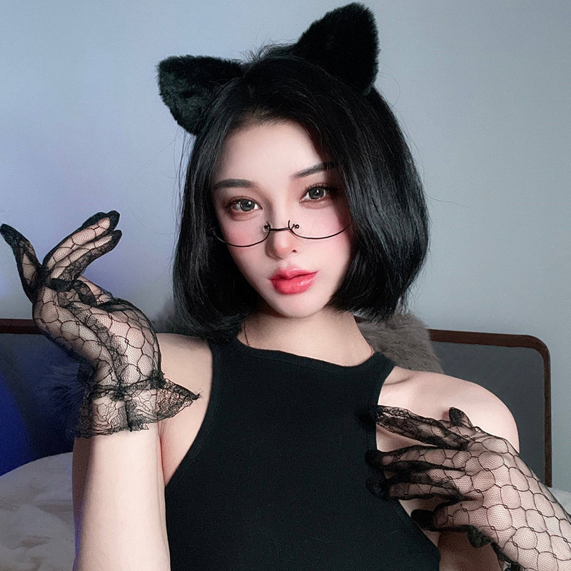 洗脸猫耳朵超仙cos拍照化妆发卡