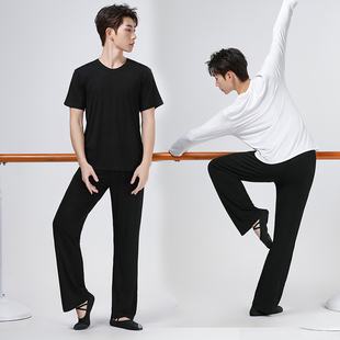 舞蹈艺考形体服男套装中国舞练功服上衣成人现代舞学生新款舞蹈服