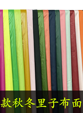 羽绒服高密度里料防钻绒防灰尘布棉衣夹克风衣纯色里子布布料