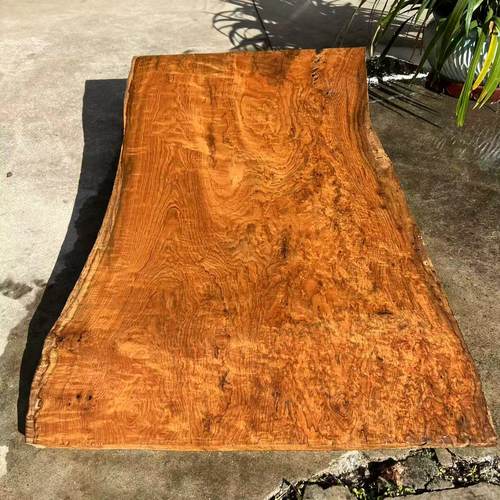 缅甸柚木实木大板桌面整块原木料