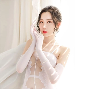 越蝶新款 套ST02 冰丝手套内衣性感丝袜手套防晒手套无痕袖