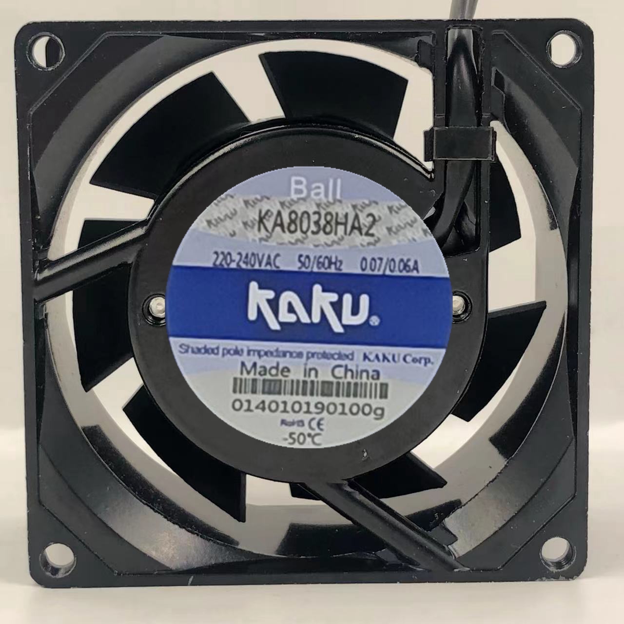 原装KAKU台湾卡固KA8038HA2B 220V 8CM双滚珠轴承风扇 防水镁合金
