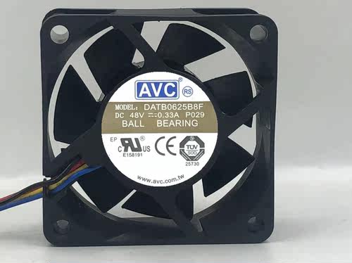 原装AVC DATB0625B8F 6025 48V 0.33A 6CM 4线 华为服务器风扇