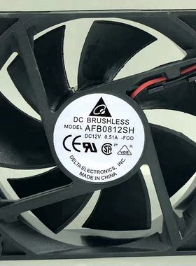 全新台达滚珠AFB0812SH F00 12V 0.51A 8025医疗设备静音散热风扇