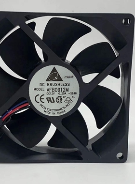原装台达 AFB0912M 9025 12V 0.2A 三线测速 机箱电源散热风扇