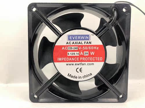 全新EWT风机EW12038A2BH/A2SH 220V 20W 12CM交流散热风扇
