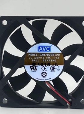 AVC 12V DA0702OB12U 7020 7CM 双滚珠CPU散热风扇 DA07020B12U