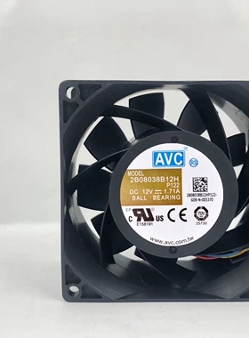 正品 AVC 8038 12V 1.17A 2B08038B12H P122 4线pwm服务器调控暴