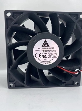 全新台达FFB0924EHE 24V 0.75A 9038 ABB 变频器暴力散热风扇 9CM