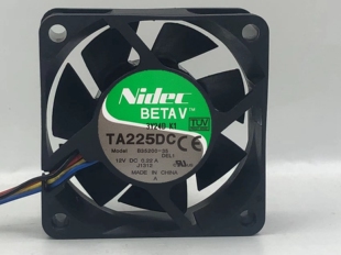 静音 机箱风扇 6025 6CM 0.22A 12V 主机 NIDEC 针线 B35200