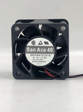 全新三洋SANYO 9GV0412J314 4028 12V 0.60A 4CM散热器超静音风扇