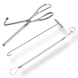 母猪助产工具助产钩助产绳助产钳套装可单买母猪不锈钢助产器