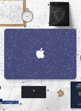 适用苹果macbook12电脑air13.6寸pro161514保护贴膜外壳贴纸星座