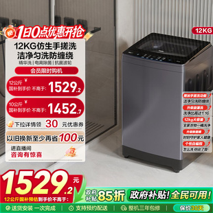 海尔波轮洗衣机家用全自动变频12kg超大容量除菌629 手搓洗