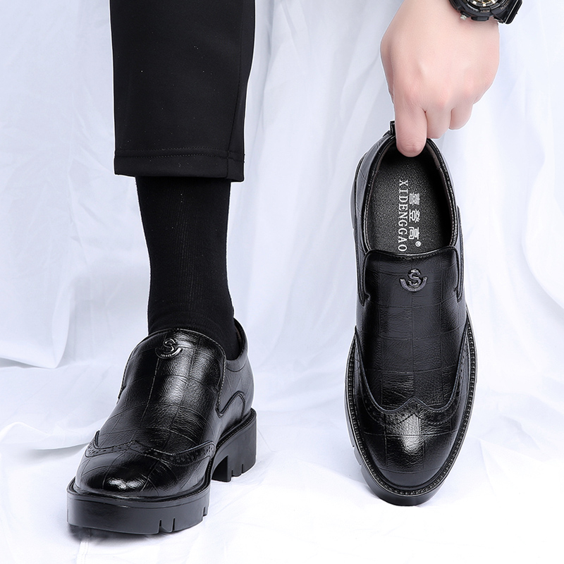 男士皮鞋2022年新款商务正装增高