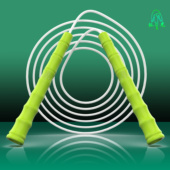 健跃专业个人花样跳绳白胶绳儿童中小学生专用绳花式 软胶健身运动