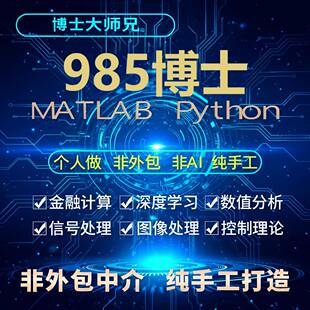matlab代码帮做程序代编代做python深度学习图像处理电气仿真代做