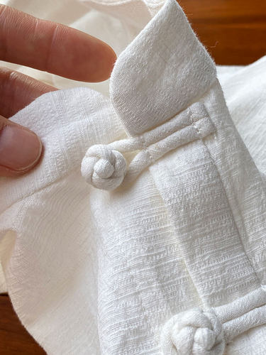 丝缕提花棉亚麻料短袖衬衫男